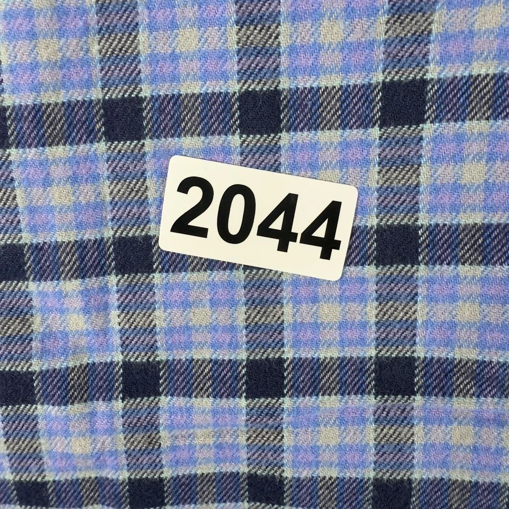 Vineyard Vines Whale Shirt Mens XL Blue Plaid Long Sleeve Button Down Stretch